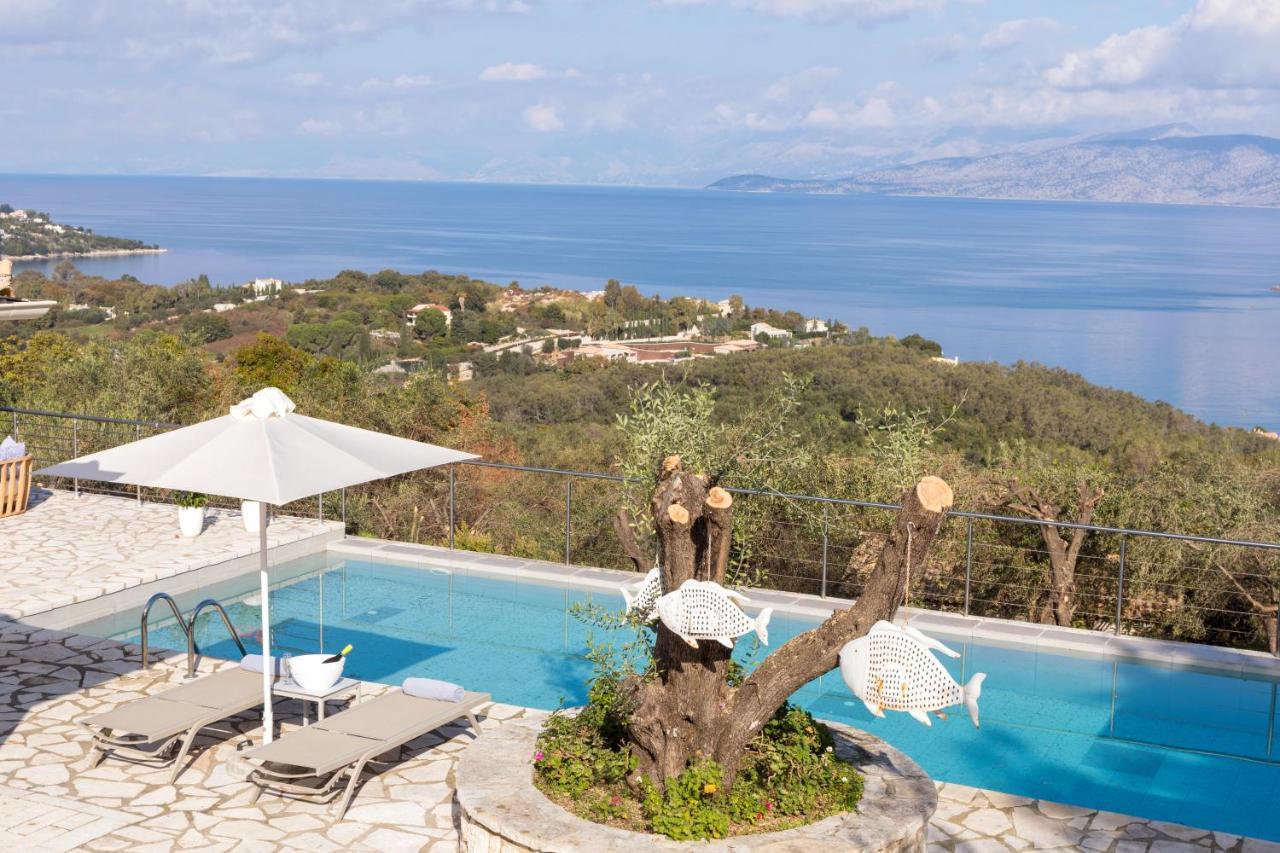 Villa White Stone By Rodostamo Collection Kassiopi Exteriér fotografie